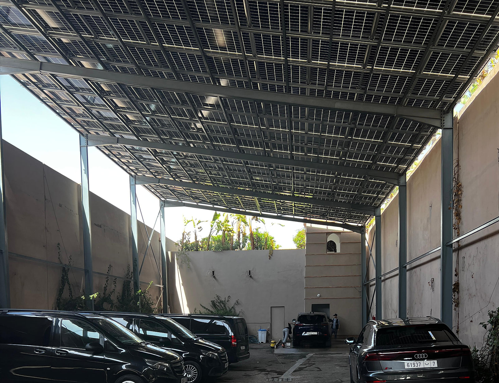 Parking solaire — ombrière photovoltaïque